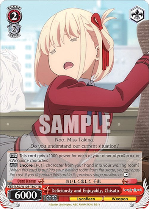 Deliciously and Enjoyably, Chisato (LRC/W105-TE07 TD) [Lycoris Recoil]