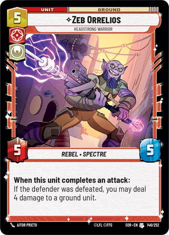 Zeb Orrelios - Headstrong Warrior (146/252) [Spark of Rebellion]