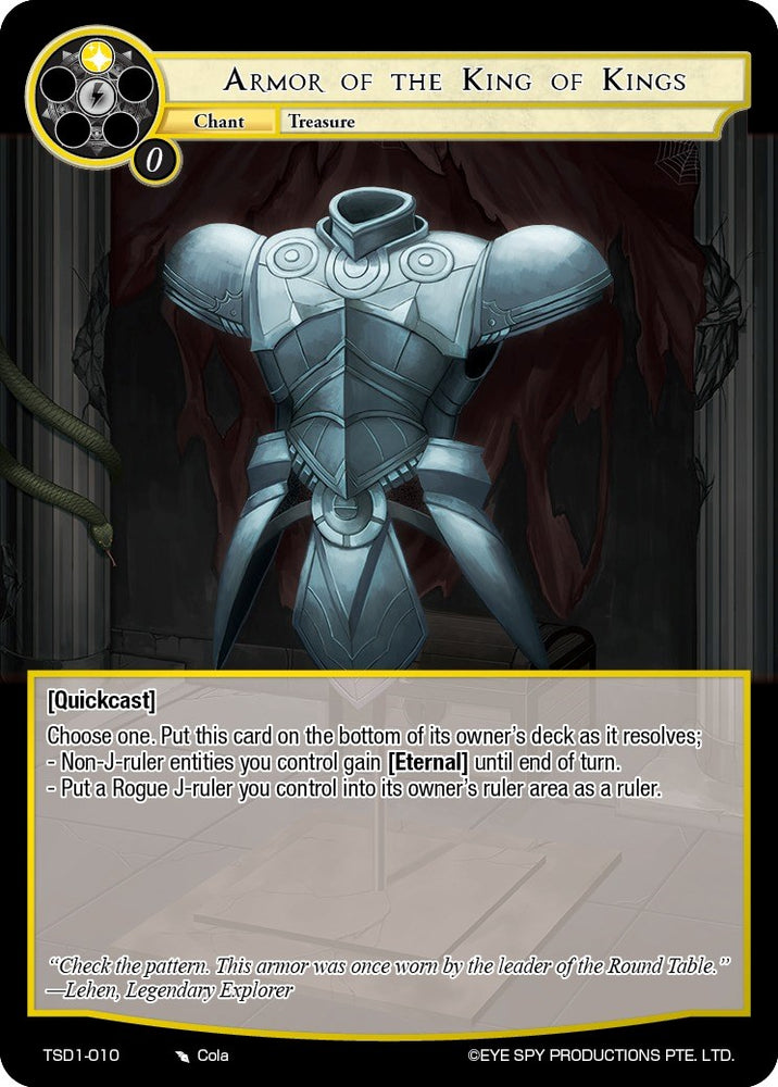Armor of the King of Kings (TSD1-010) [Trinity Cluster Starter Decks]