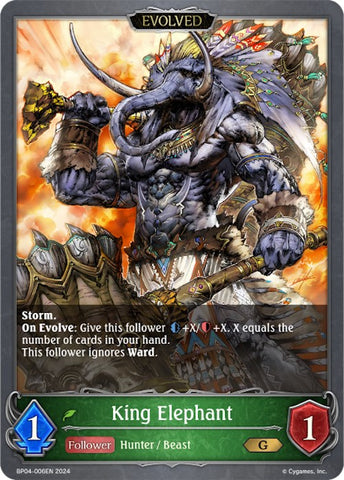 King Elephant (Evolved) (BP04-006EN) [Cosmic Mythos]