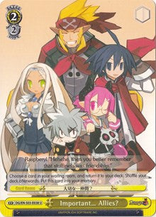 Important... Allies? (DG/EN-S03-E038 U) [Disgaea]