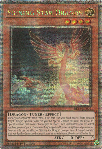 Shining Star Dragon (Quarter Century Secret Rare) [BLTR-EN002] Quarter Century Secret Rare