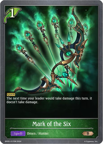 Mark of the Six (BP05-017EN) [Omens Eternal]