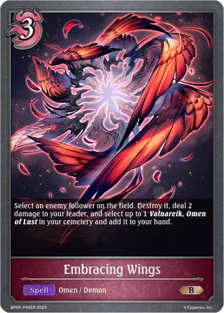 Embracing Wings - P40EN (Foil) (BP05-P40EN) [Omens Eternal]