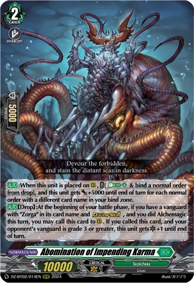 Fated One of Taboo, Zorga Nadir (DZ-BT02/013EN) [Illusionless Strife]