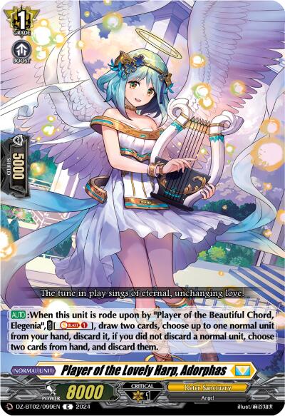 Player of the Beautiful Chord, Elegenia (DZ-BT02/098EN) [Illusionless Strife]