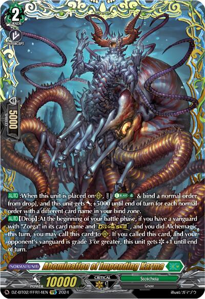 Fated One of Taboo, Zorga Nadir (FFR) (DZ-BT02/FFR13EN) [Illusionless Strife]