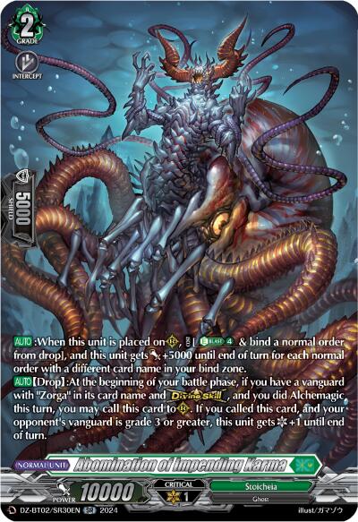 Fated One of Taboo, Zorga Nadir (SR) (DZ-BT02/SR29EN) [Illusionless Strife]