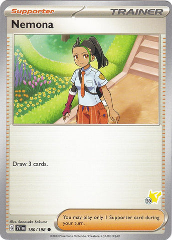 Nemona (180/198) (Pikachu Stamp #33) [Battle Academy 2024]