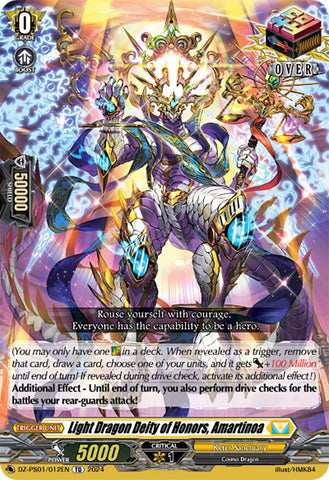 Light Dragon Deity of Honors, Amartinoa (DZ-PS01/012EN) [Premium Deckset "Jewel Knight"]