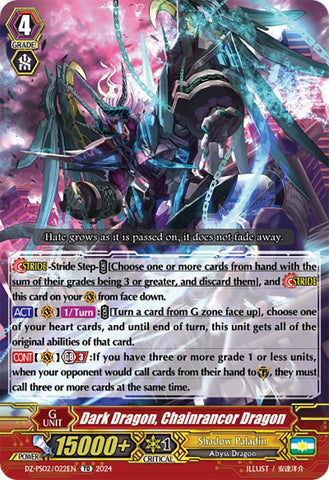 Dark Dragon, Chainrancor Dragon (DZ-PS02/022EN) [Premium Deckset "Revenger"]