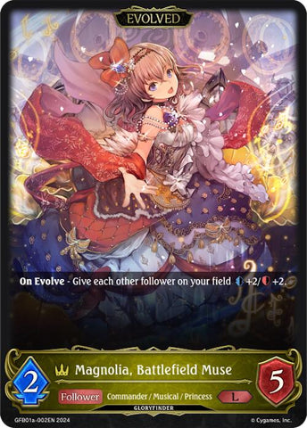 Magnolia, Battlefield Muse (Evolved) (GFB01a-002EN) [Gloryfinder Bundle 01: Guide to Glory]
