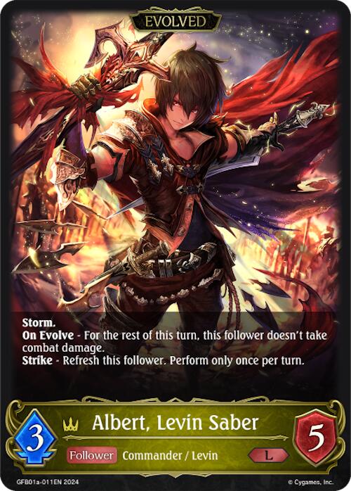 Albert, Levin Saber (Evolved) (GFB01a-011EN) [Gloryfinder Bundle 01: Guide to Glory]