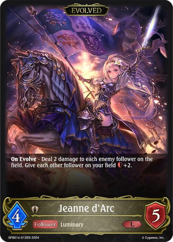 Jeanne d'Arc (Evolved) (GFB01d-012EN) [Gloryfinder Bundle 01: Guide to Glory]