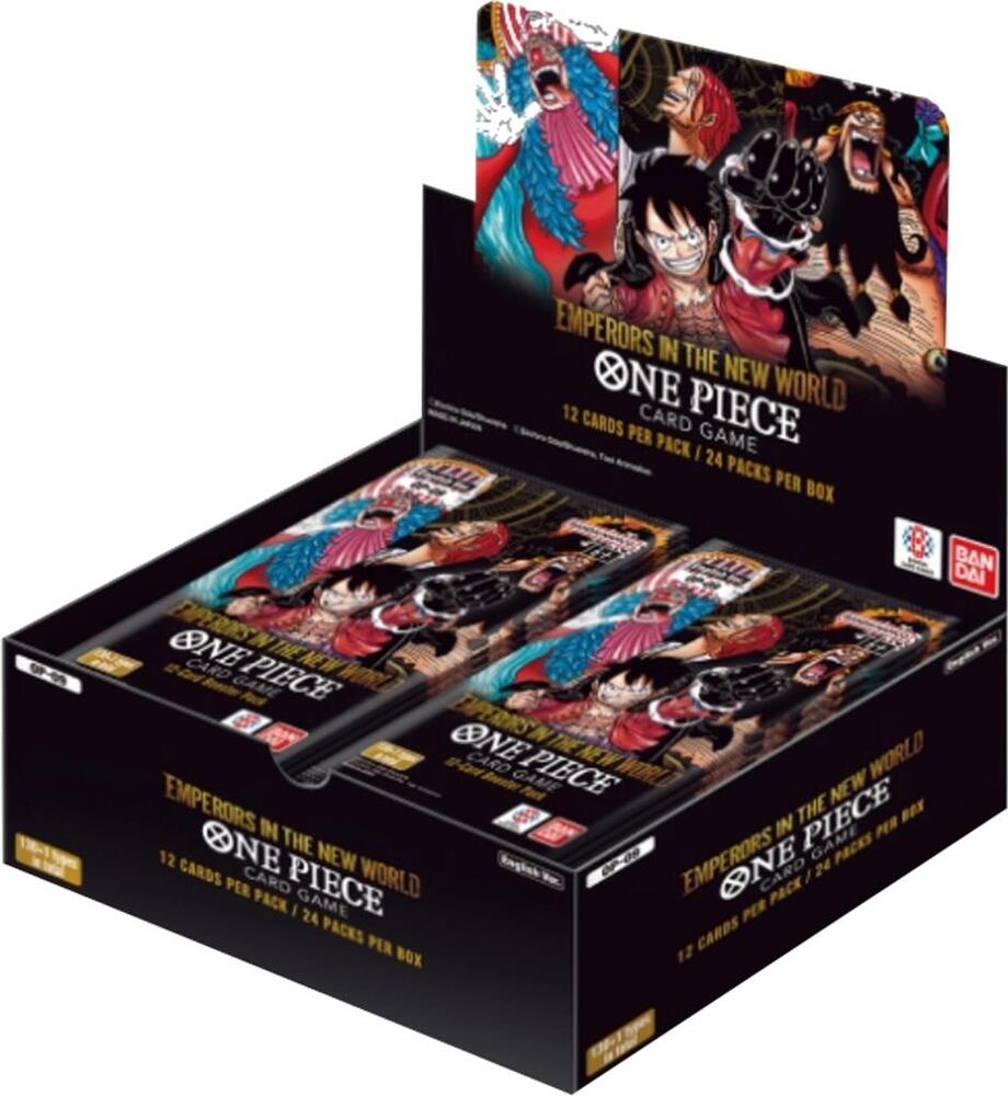 One Piece TCG Emperors in the New World Booster Box Display