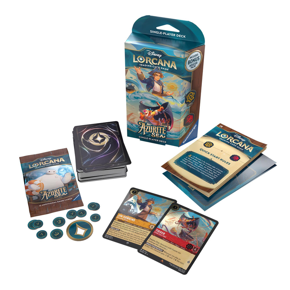 Disney Lorcana Azurite Sea Amber & Ruby Starter Deck