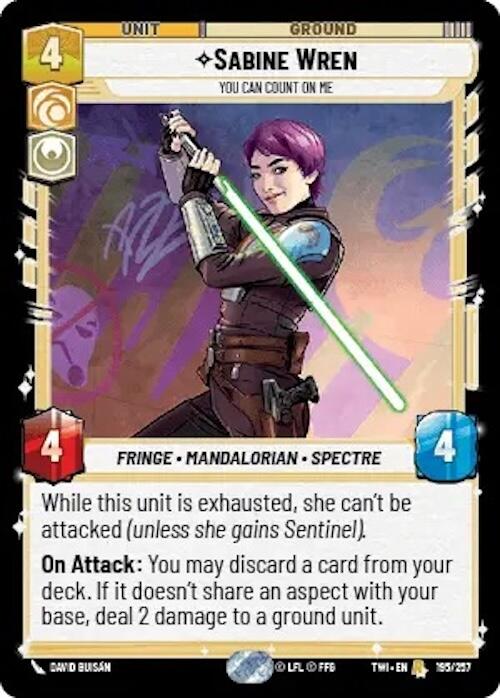 Sabine Wren - You Can Count On Me (195/257) [Twilight of the Republic]