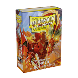 Dragon Shield: Japanese Size 60ct Sleeves - Ember (Dual Matte)