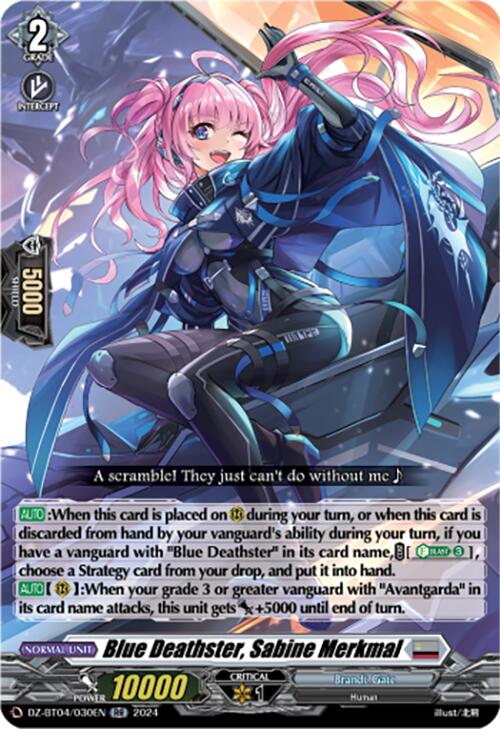 Blue Deathster, Sabine Merkmal (DZ-BT04/030EN) [Destined Showdown]