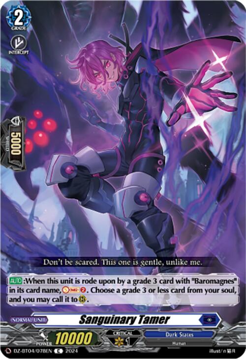 Sanguinary Tamer (DZ-BT04/078EN) [Destined Showdown]