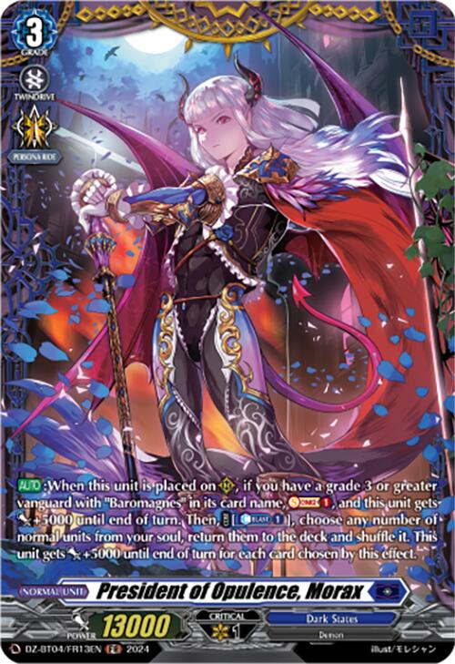 President of Opulence, Morax (DZ-BT04/FR13EN) [Destined Showdown]