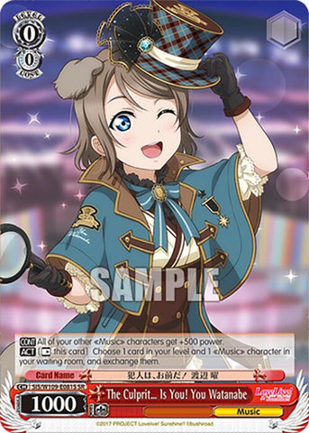 The Culprit Is You! You Watanabe (SIS/W109-E081S SR) [Love Live School idol festival 2 MIRACLE LIVE!]