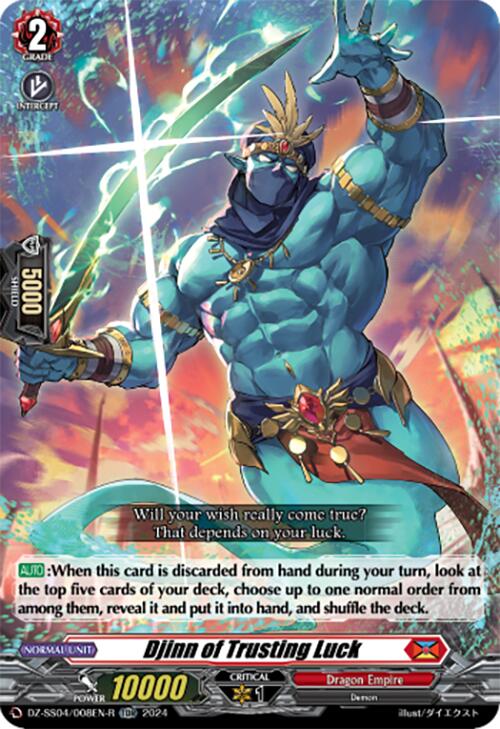 Djinn of Trusting Luck (Foil) (DZ-SS04/008EN-R) [Special Series Stardust Blade]