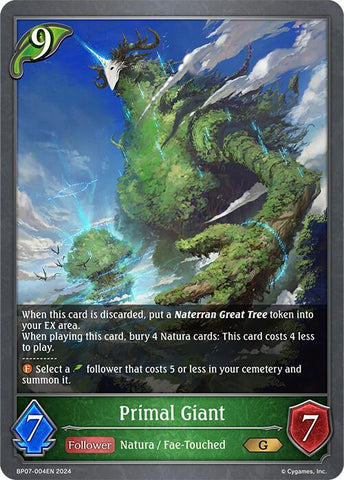 Primal Giant (BP07-004EN) [Verdant Steel]