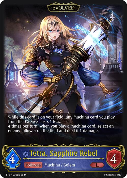 Tetra, Sapphire Rebel (Evolved) (BP07-036EN) [Verdant Steel]