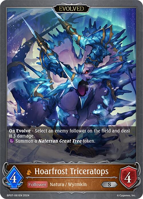Hoarfrost Triceratops (Evolved) (BP07-061EN) [Verdant Steel]