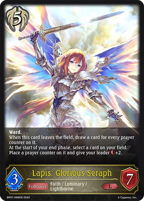 Lapis, Glorious Seraph (BP07-088EN) [Verdant Steel]