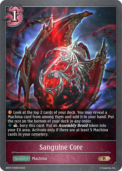Sanguine Core - P25EN (Foil) (BP07-P25EN) [Verdant Steel]