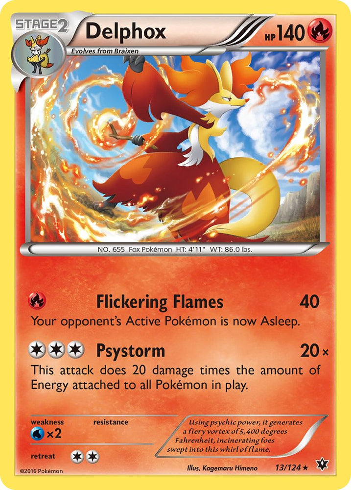 Delphox (13/124) (Theme Deck Exclusive) [XY: Fates Collide]