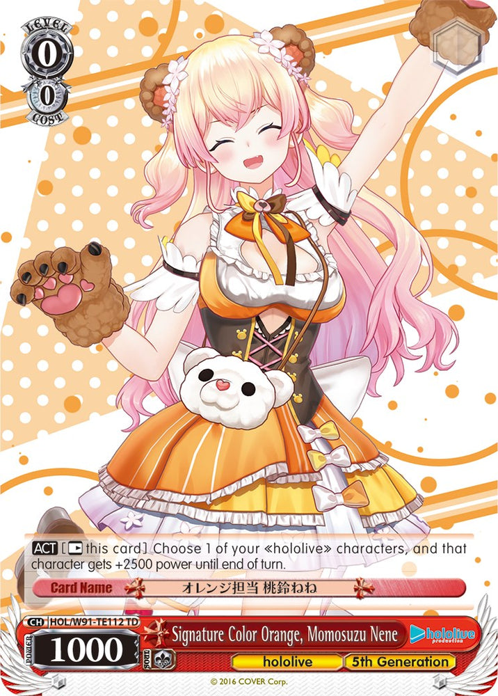Signature Color Orange, Momosuzu Nene (HOL/W91-TE112 TD) [hololive production]