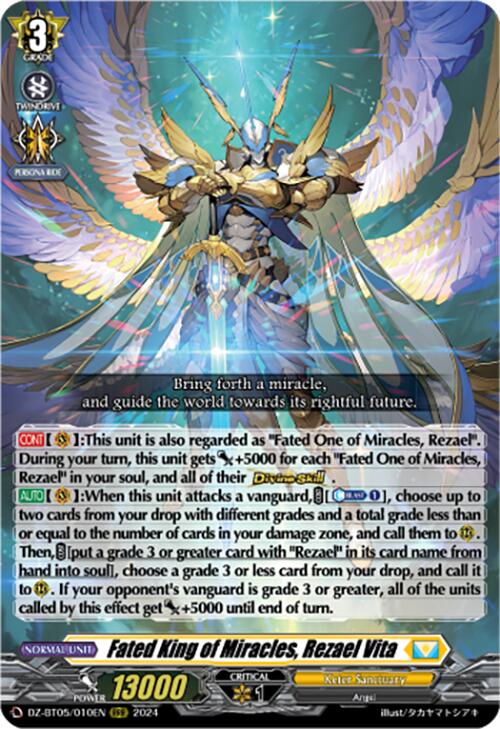 Fated King of Miracles, Rezael Vita (DZ-BT05/010EN) [Omniscient Awakening]