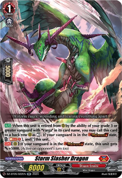 Storm Slasher Dragon (DZ-BT05/022EN) [Omniscient Awakening]
