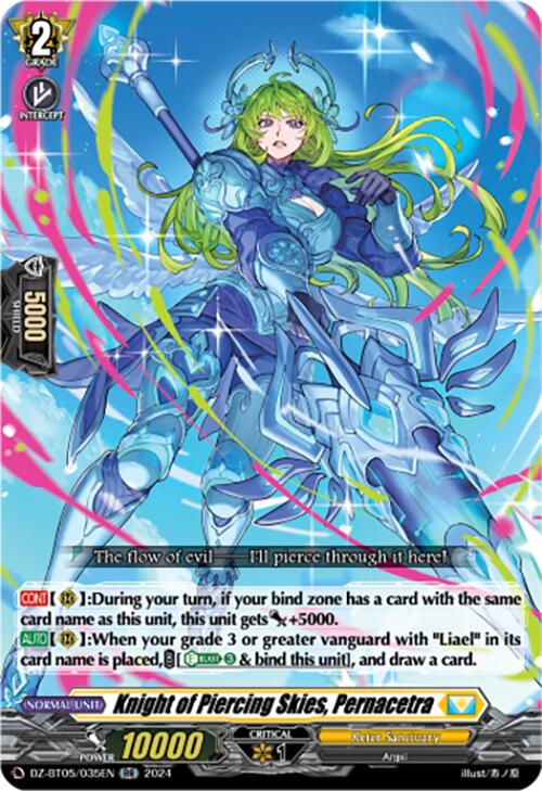 Knight of Piercing Skies, Pernacetra (DZ-BT05/035EN) [Omniscient Awakening]