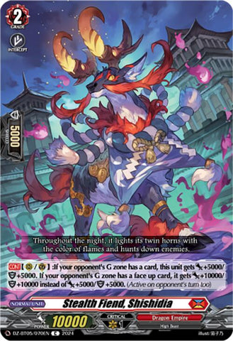 Stealth Fiend, Shishidia (DZ-BT05/070EN) [Omniscient Awakening]