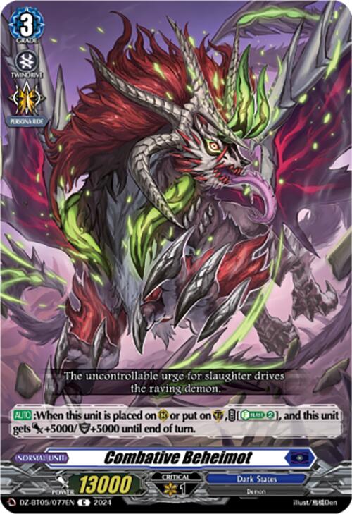 Combative Beheimot (DZ-BT05/077EN) [Omniscient Awakening]