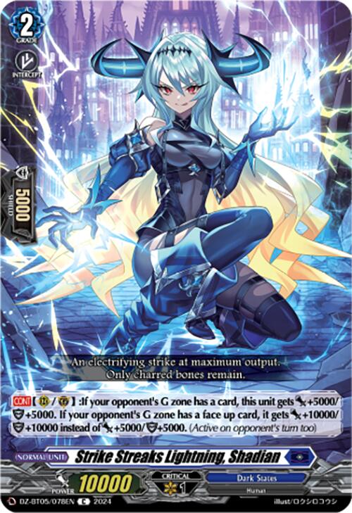 Strike Streaks Lightning, Shadian (DZ-BT05/078EN) [Omniscient Awakening]