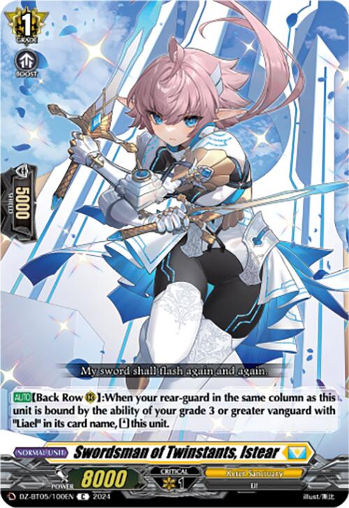 Swordsman of Twinstants, Istear (DZ-BT05/100EN) [Omniscient Awakening]