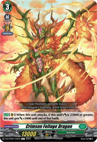 Crimson Foliage Dragon (DZ-BT05/104EN) [Omniscient Awakening]