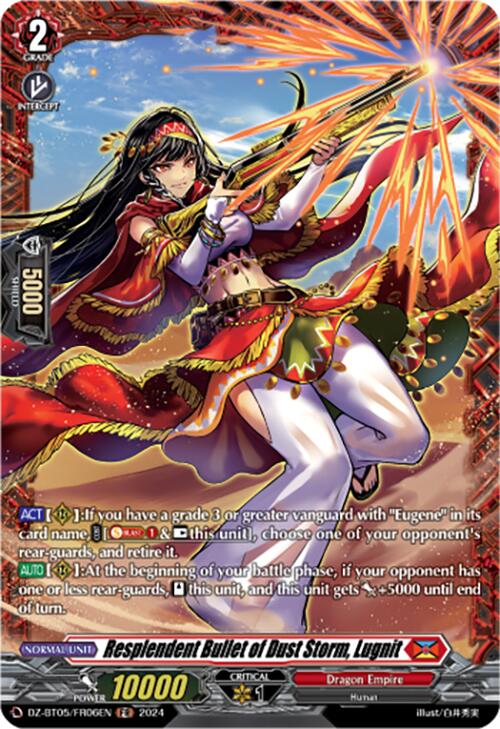 Resplendent Bullet of Dust Storm, Lugnit (DZ-BT05/FR06EN) [Omniscient Awakening]