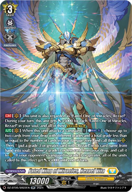 Fated King of Miracles, Rezael Vita (DZ-BT05/SR22EN) [Omniscient Awakening]