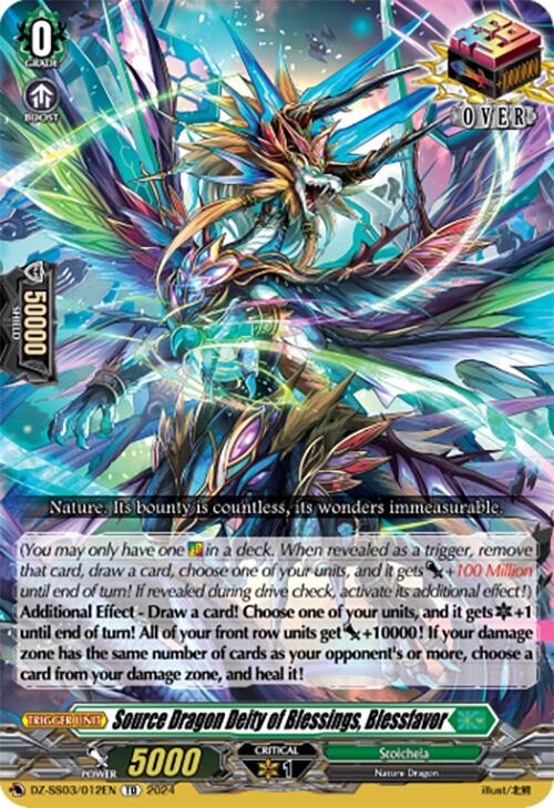 Source Dragon Deity of Blessings, Blessfavor (DZ-SS03/012EN) [Stride Deckset -Nightrose-]
