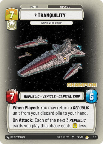Tranquility - Inspiring Flagship (2/2) (Champion) (2/2) [Store Showdown Promos]