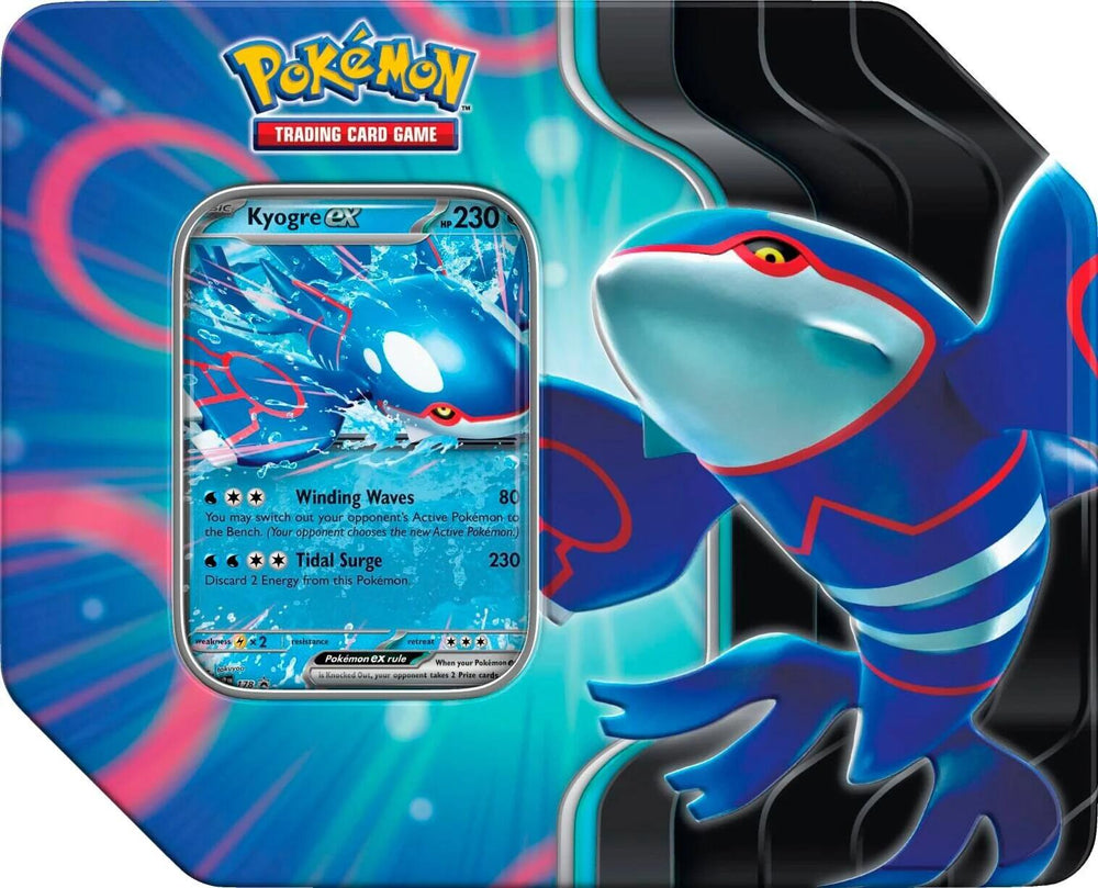 Pokemon TCG Azure Legends Kyogre ex Tin