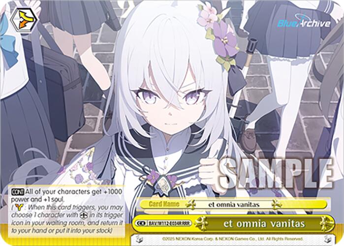 et omnia vanitas (BAV/W112-E034R RRR) [Blue Archive]