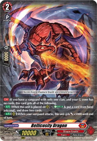 Bellicosity Dragon (DZ-BT06/004EN) [Generation Dragenesis]