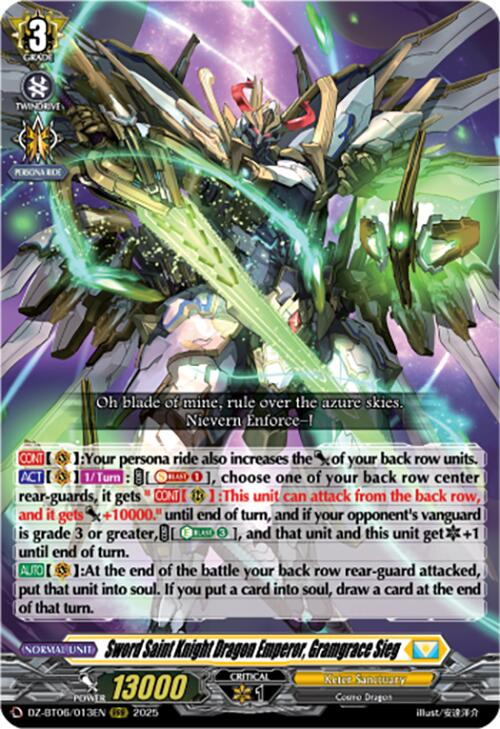 Sword Saint Knight Dragon Emperor, Gramgrace Sieg (DZ-BT06/013EN) [Generation Dragenesis]